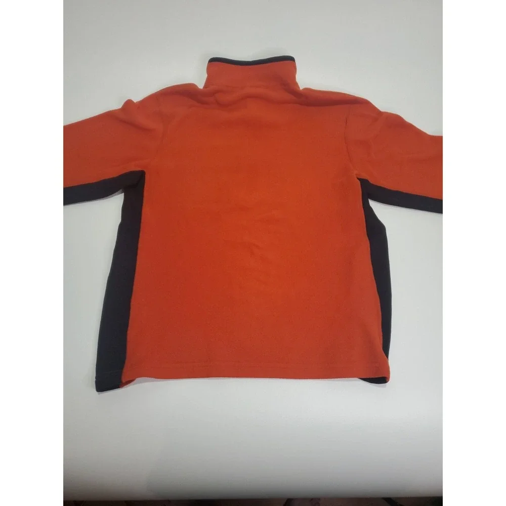 The North Face Men's 1/2 Zip Long Sleeve‎ Sweater, Small, Orange/Black